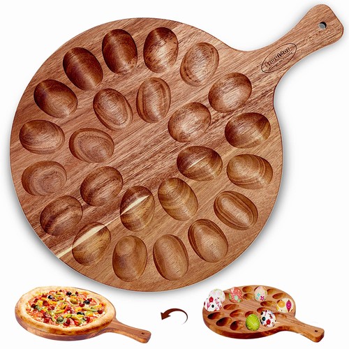 Hole acacia wood - 24, round