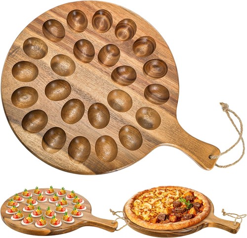Holes round acacia wood - 24,
