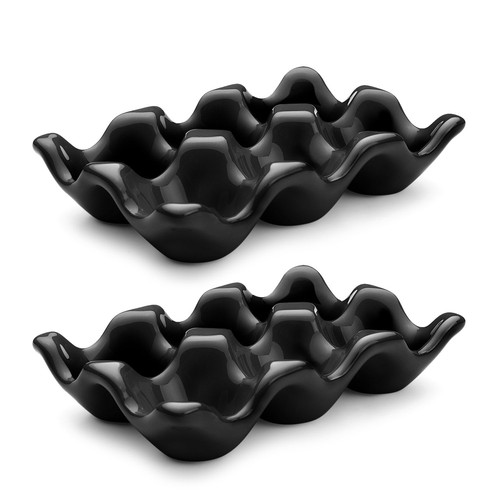 Ceramic egg tray cup - 6-cup,