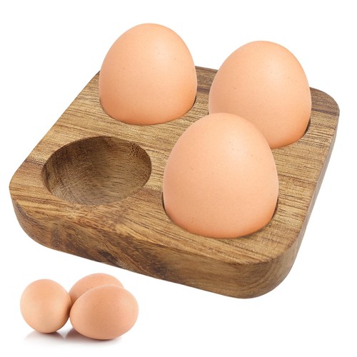 Slots wooden egg - slots, tray,