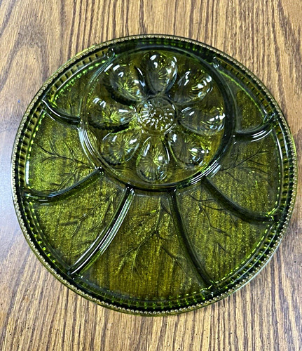 Green indiana glass carnival - indiana,