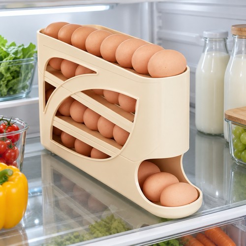 Rolling egg dispenser for - rolling,
