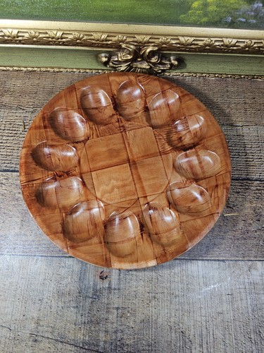 Vintage woven wood - woven, egg